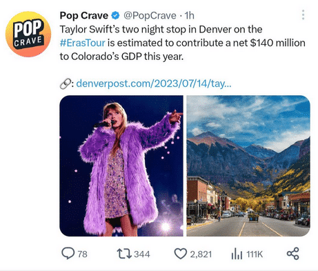 , Taylor Swift and The Swifties Are Pumping the Economy