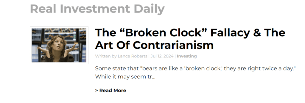 , Put Options – Nobody Wants Them