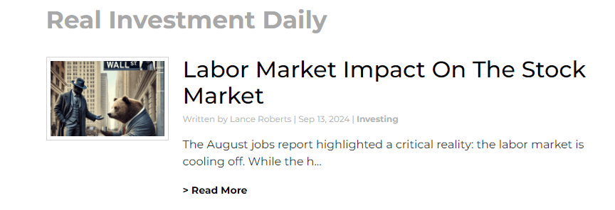 , Market Risks We Are Watching As Correction Continues