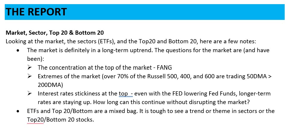 , TPA-RRG Report (relative rotation scores &amp; rankings) 11/24/24