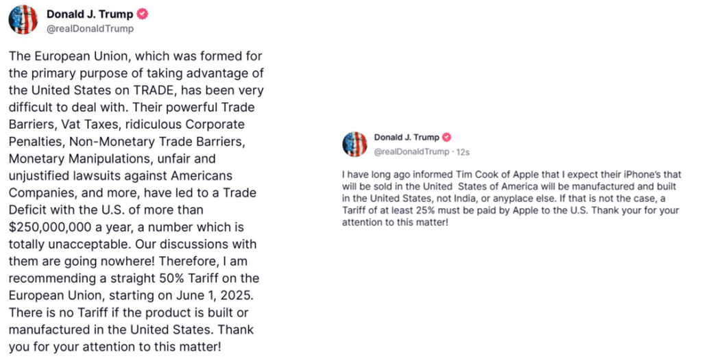 , The EU And Apple Hit With Tariffs