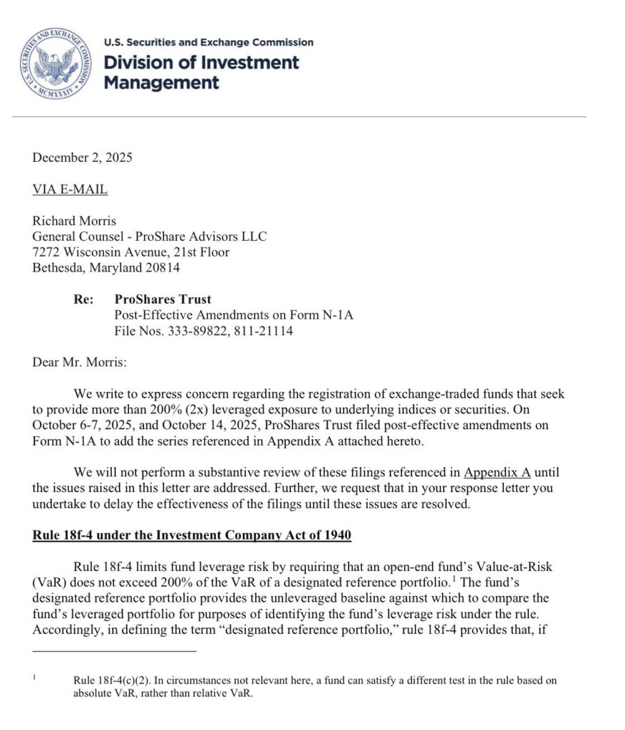 , 5x Leverage Is Too Much Says The SEC