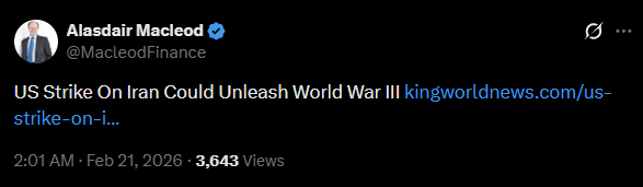 , The Business Cycle Narrative & War With Iran